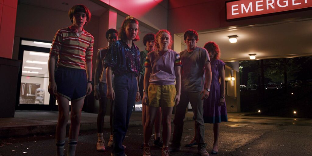 a shot from the TV series Stranger Things